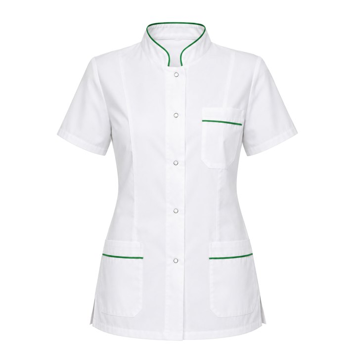 Camice donna corto maniche corte cotone bottoni a pressione bordeaux blu verde - Personalizzabile con il tuo logo