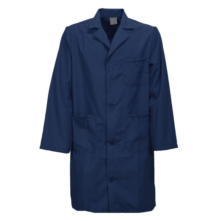 Camice Grembiule uomo misto cotone farmacista magazziniere lavoro bianco blu nero verde azzurro - Personalizzabile