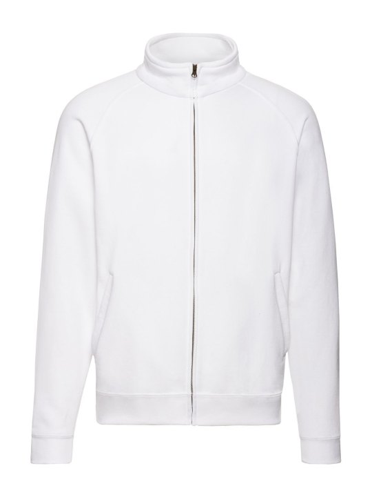Felpa personalizzabile con zip intera nascosta e maniche raglan