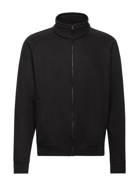 Felpa personalizzabile con zip intera nascosta e maniche raglan