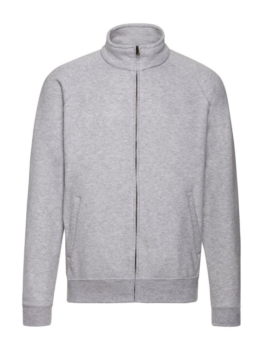 Felpa personalizzabile con zip intera nascosta e maniche raglan