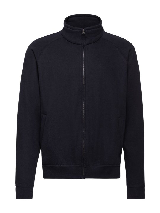 Felpa personalizzabile con zip intera nascosta e maniche raglan