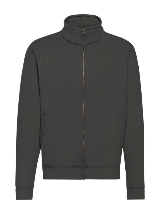 Felpa personalizzabile con zip intera nascosta e maniche raglan