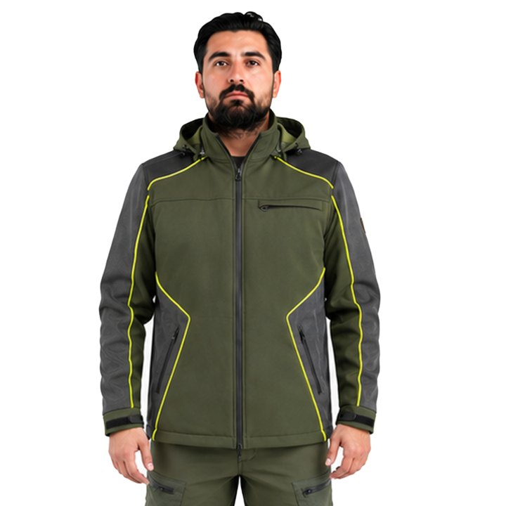 Giacca giubbotto tecnico Softshell antivento impermeabile caccia antipioggia uomo