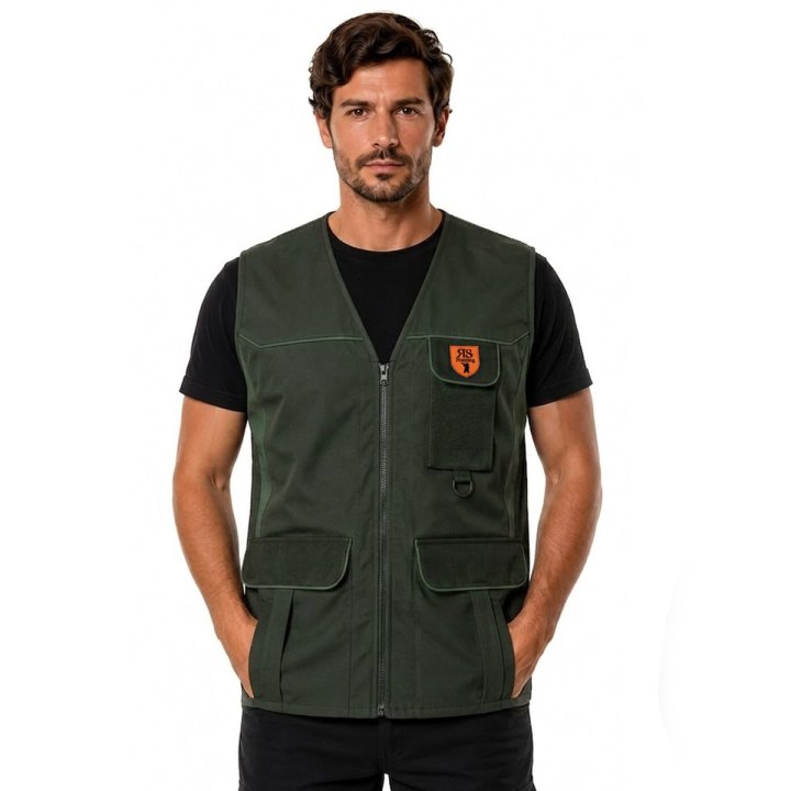 Gilet smanicato protettivo tessuto tecnico caccia resistente impermeabile