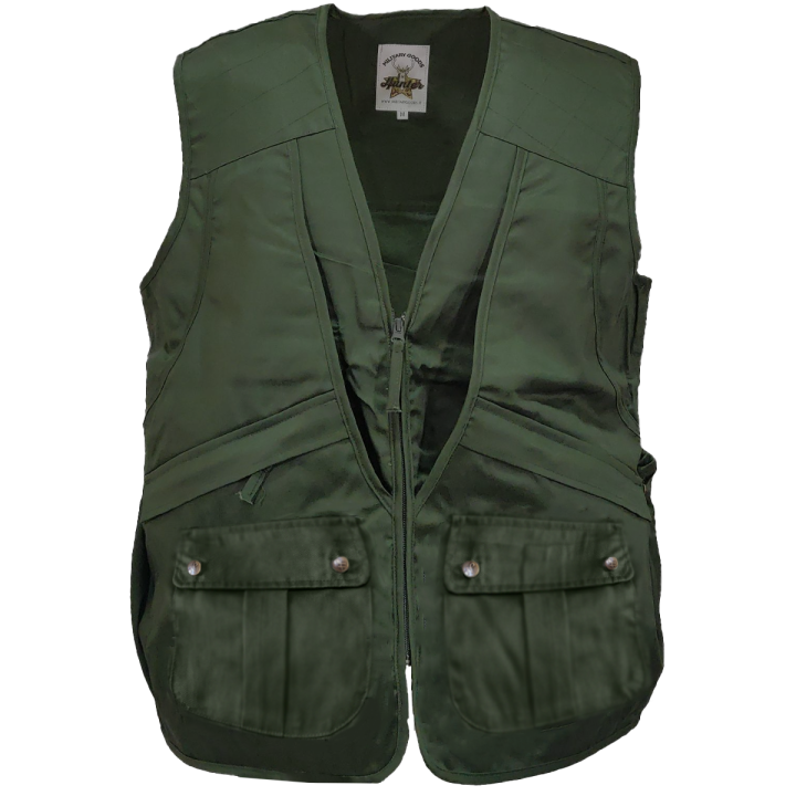Gilet caccia pesca multitasche cartuccera sportivo zip tasche cerniera