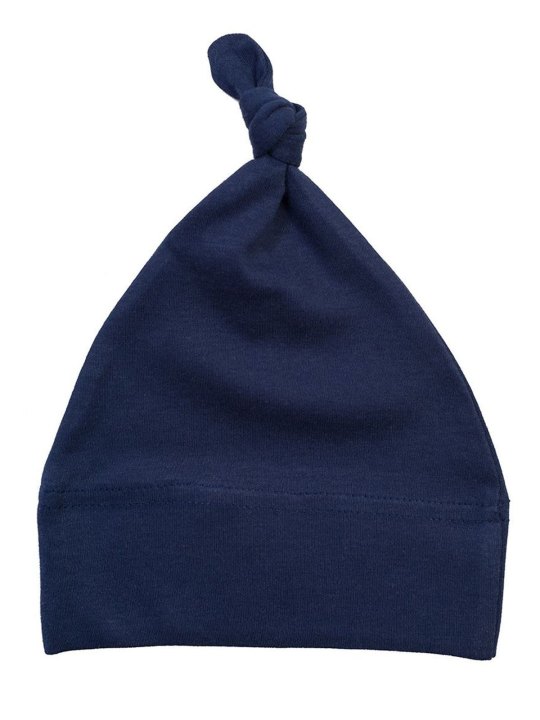 Baby One-Knot Hat Cuffia Neonato a Un Nodo in Cotone Organico Personalizzabile