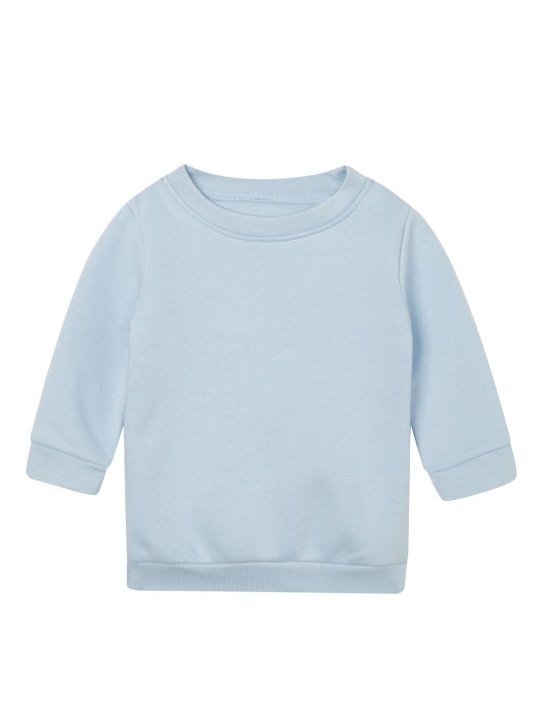 Baby Essential Sweatshirt Felpa Girocollo Neonato in Cotone Organico Personalizzabile