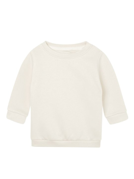 Baby Essential Sweatshirt Felpa Girocollo Neonato in Cotone Organico Personalizzabile