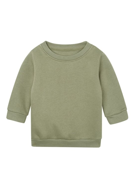 Baby Essential Sweatshirt Felpa Girocollo Neonato in Cotone Organico Personalizzabile