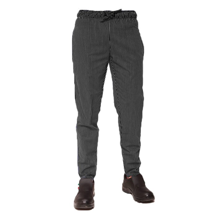 Set x5 Pantalone Unisex Professionale Chef Cuoco Ristorazione Antipiega