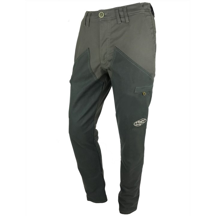 Pantalone cerato in cotone impermeabile pioggia caccia calzoni tecnici