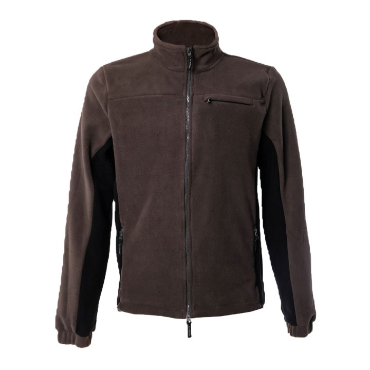 Maglione maglia Pile termico made in italy con mezza zip abbigliamento caccia