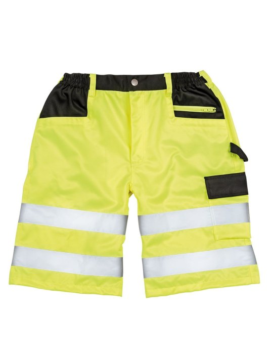 Pantaloncini Cargo Alta Visibilita' con Bande Riflettenti