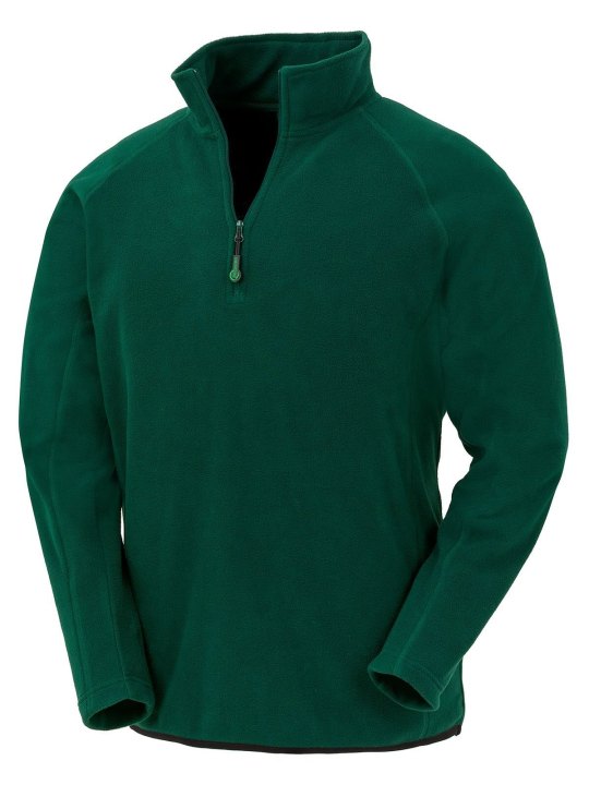 Maglia in Micropile Riciclato a Mezza Zip Eco-Friendly