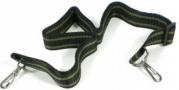 Cinghia  softair nero-verde economica moschettoni in metallo