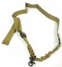 Cinghia softair  a 1 punto tan d-boys con elastico e moschettone in metallo